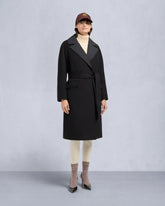 LAFLEUR WOOL LONG WRAP COAT