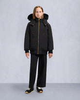 KIDS UNISEX ORIGINAL GOLD SERIES SHEARLING TRIM BOMBER JACKET