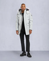 ONYX SHEARLING TRIM BIG RIDGE PARKA