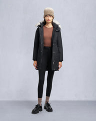 CLOUD SHEARLING TRIM PARKA